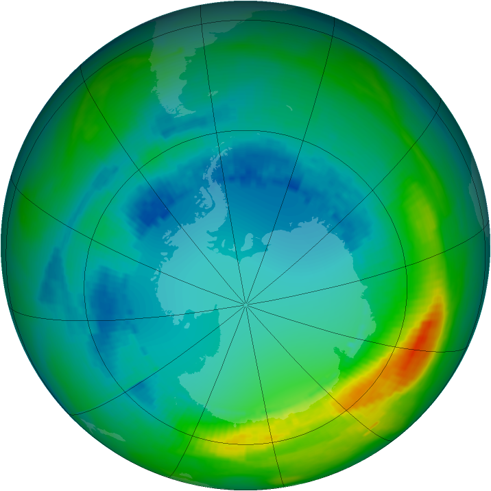 Ozone Map 1988-08-12
